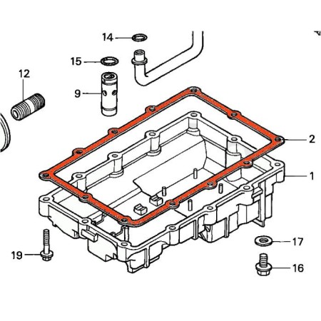 Moteur - Carter Inferieur - joint - CB500 (1994-2000)