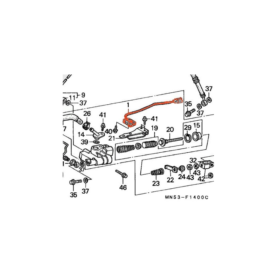 Service Moto Pieces|Frein - Support de contacteur - CB750 K|Feux stop - Contacteur|25,20 €