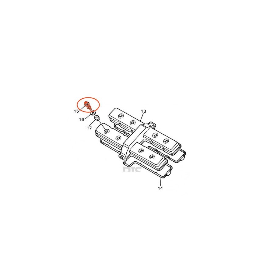Moteur - Couvercle culasse - Vis de serrage (x1) - 901-09064-F0