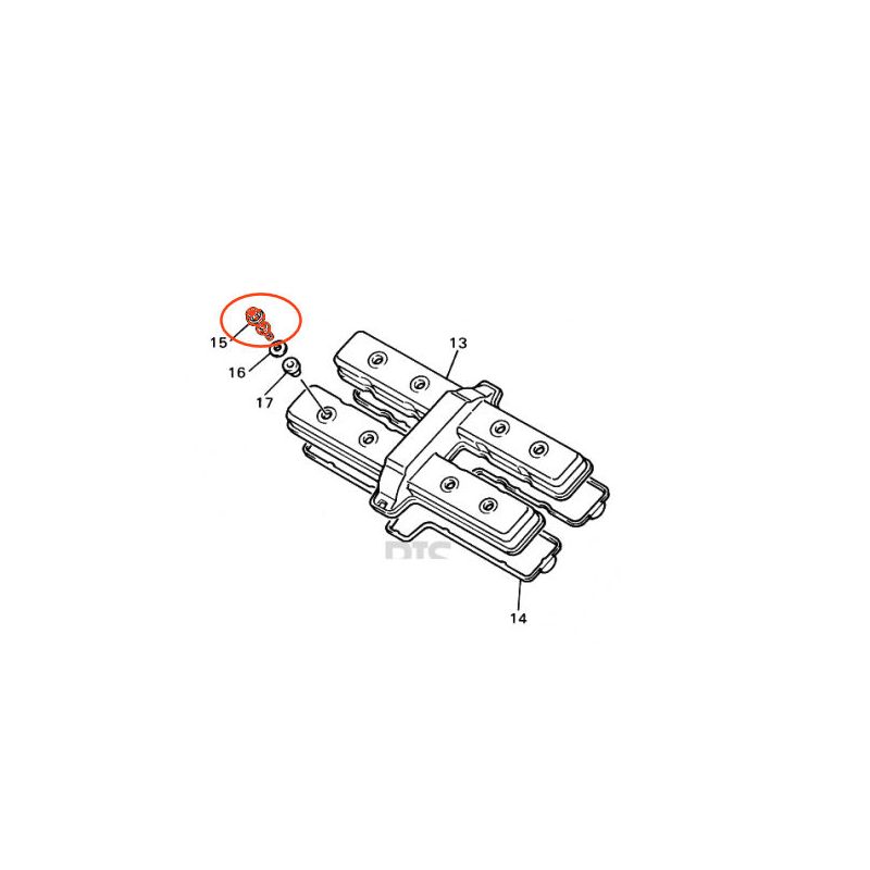 Moteur - Couvercle culasse - Vis de serrage (x1) - 901-09064-F0