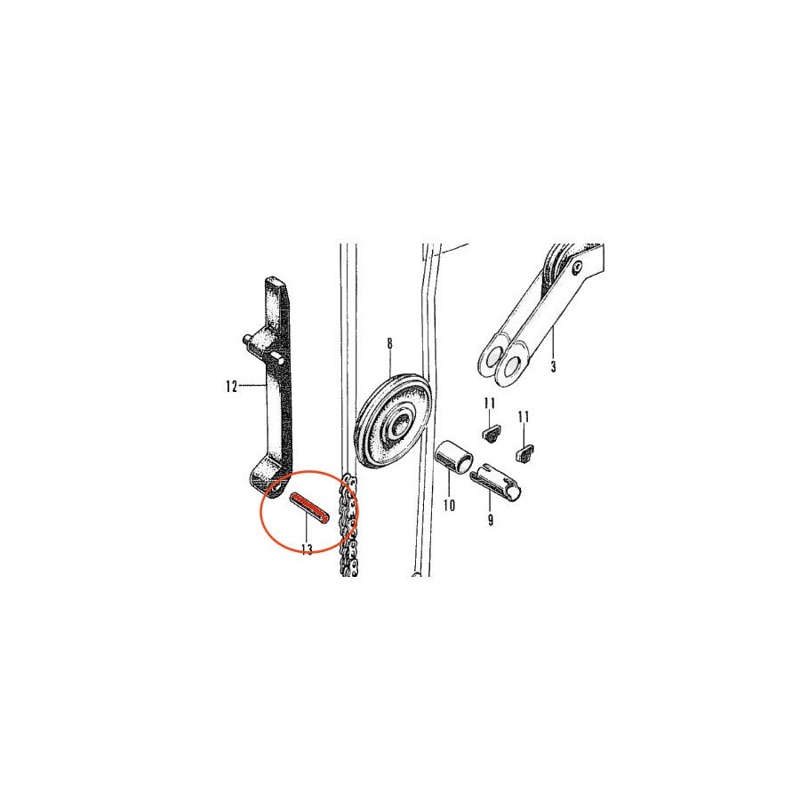 Service Moto Pieces|Distribution - (x1) -  Vis M7 de Pignon entrainement Arbre a came|Distribution|6,20 €