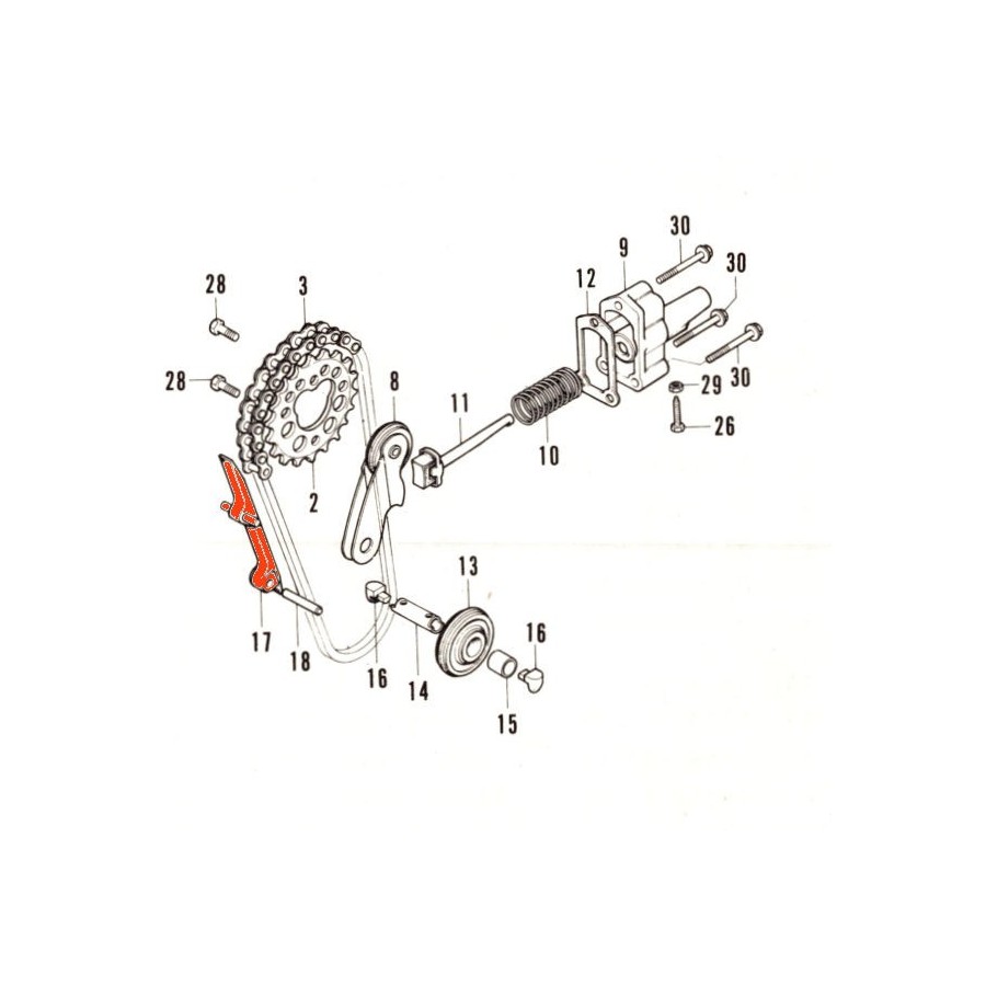 Service Moto Pieces|Moteur - Culbuteur - Echappement - SL125/ CB125....CB500/550|Distribution|36,20 €