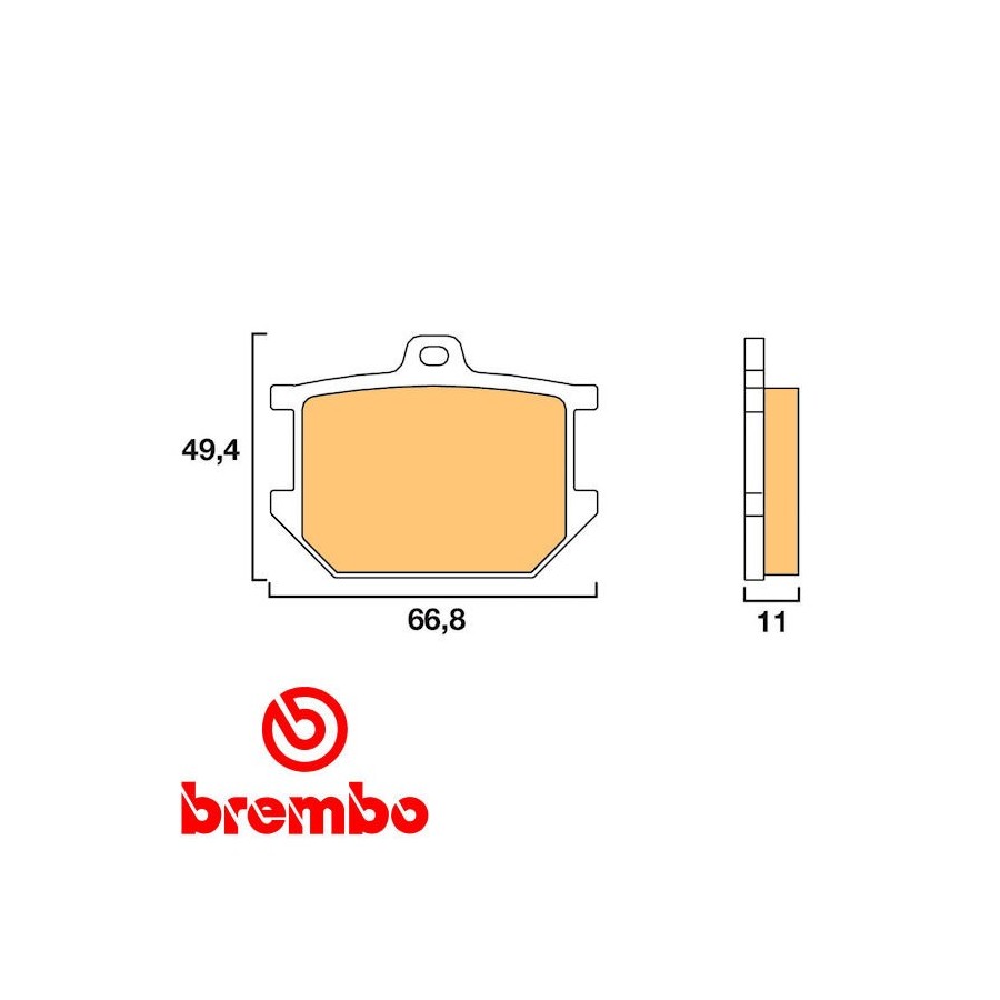 Frein - Jeu de Plaquettes - Brembo - 07YA0309 - XS250, .... SR500 - XS650, XS750, .... XS1100