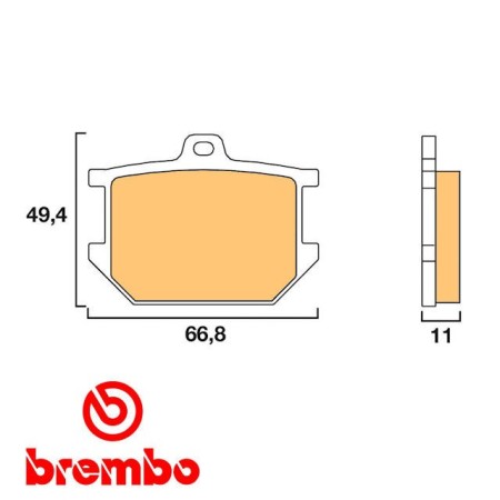 Frein - Jeu de Plaquettes - Brembo - 07YA0309 - XS250 .... SR500 - XS650 / 750 ... XS1100