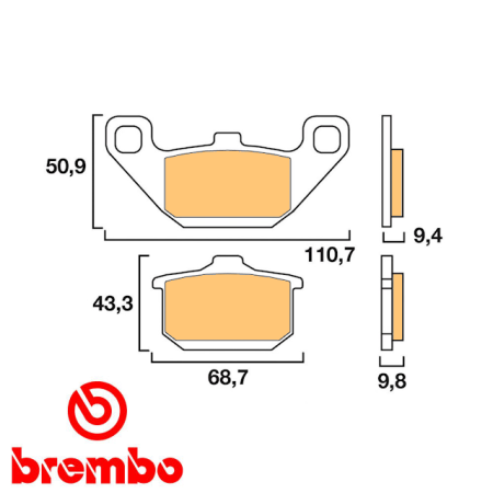 Service Moto Pieces|Frein - Jeu de Plaquettes - Brembo - 07KA0808 - |1984 - GPZ1100 A|48,00 €