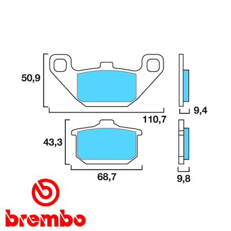 Service Moto Pieces|Frein - Jeu de Plaquettes - Brembo - 07KA08SA|1984 - GPZ1100 A|55,20 €