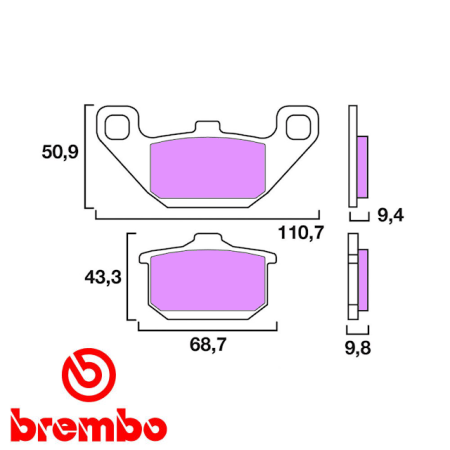 Frein - Jeu de Plaquettes - Brembo - 07KA08SP