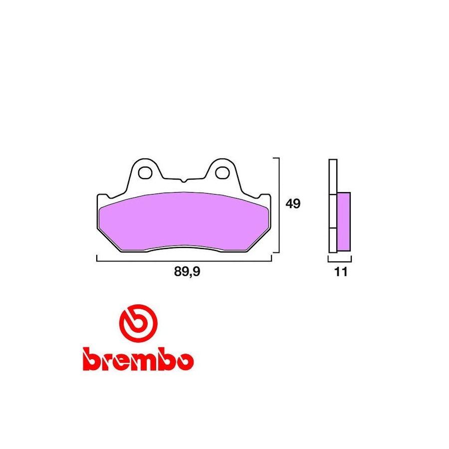 Service Moto Pieces|Frein - Jeu de Plaquettes - BREMBO - 07KA23LA|Plaquette|62,30 €