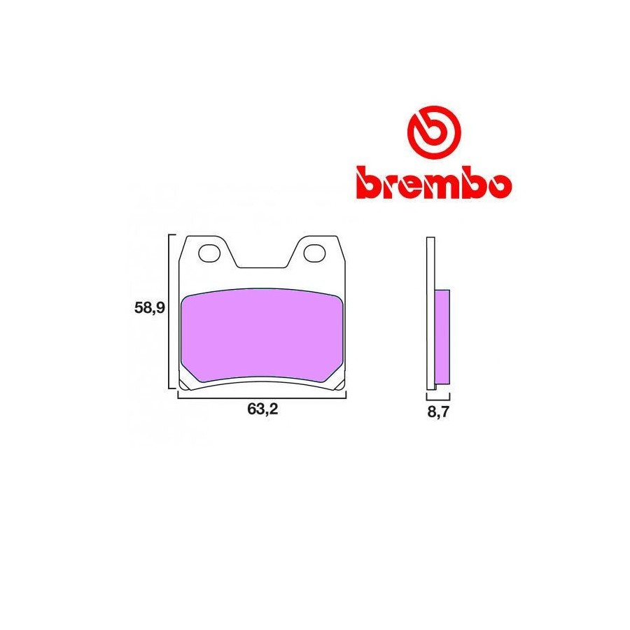 Frein - Jeu de Plaquettes - BREMBO - 07YA40SP - XJR1300 - FZS1000