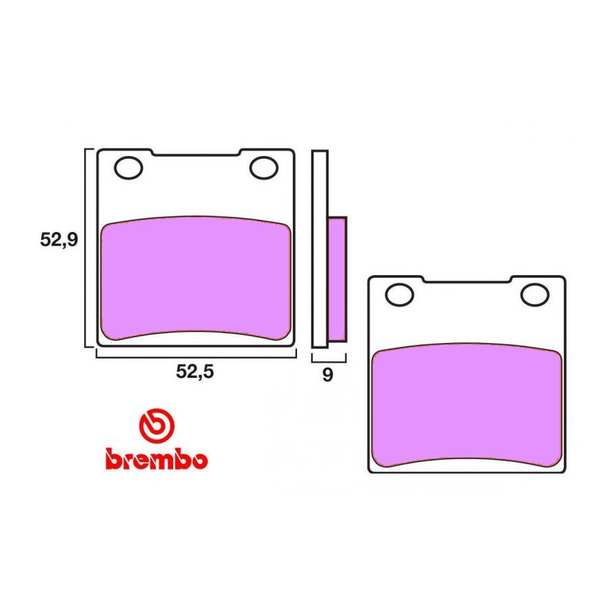 Frein - Jeu de Plaquettes - BREMBO - 07KS05SP -