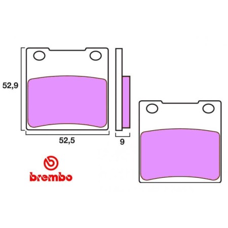 Frein - Jeu de Plaquettes - Arriere - BREMBO - 07KS05SP -