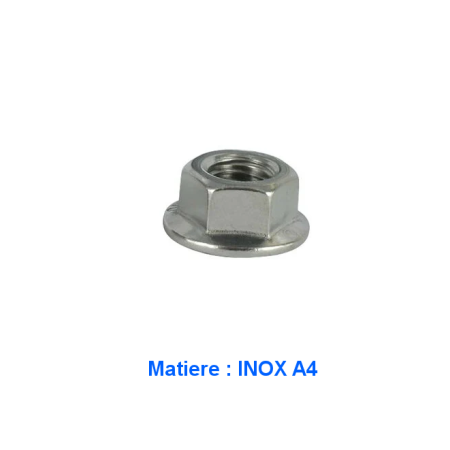 Couronne - Ecrou de Fixation - (x1) - M10 x1.25 - Ecrou inox A4