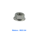 Couronne - Ecrou de Fixation - (x1) - M10 x1.25 - Ecrou inox A4