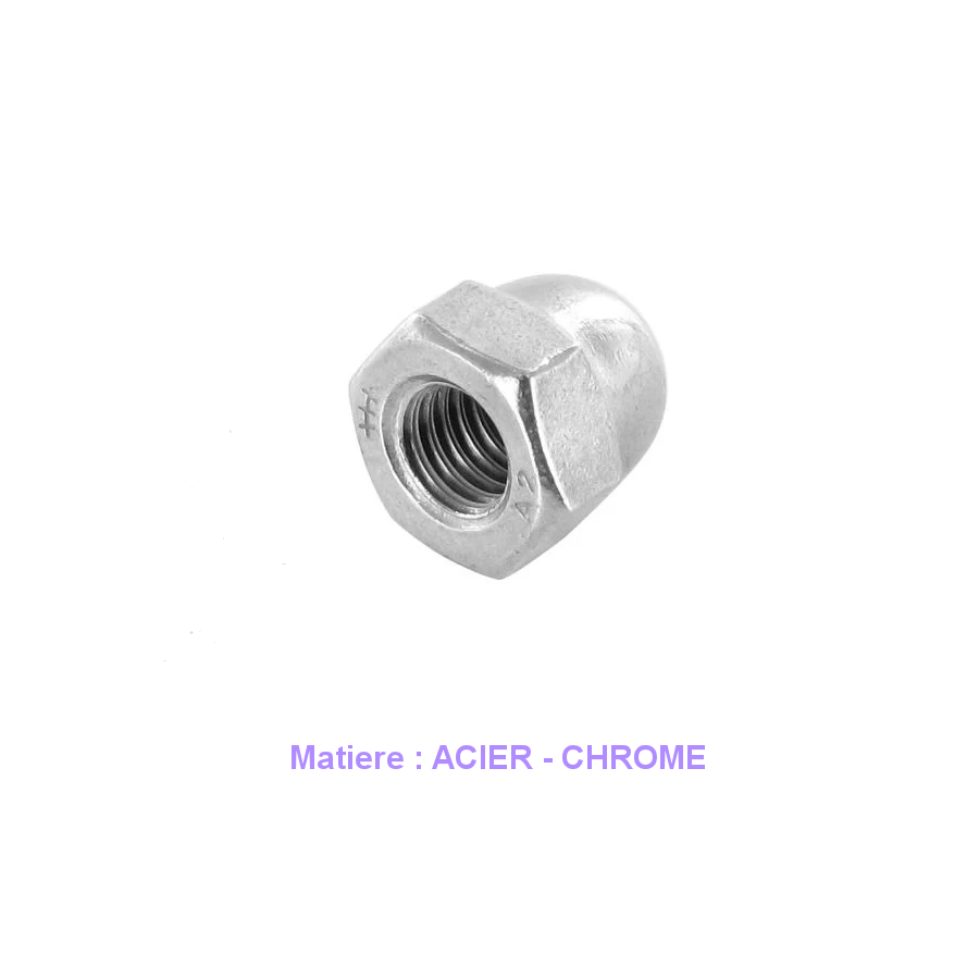 Service Moto Pieces|Amortisseur - Fixation M10 x1.25 (x2) - Ecrou Borgne Inox A2 |Ecrou Borgne - DIN1587|4,10 €