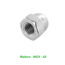 Amortisseur - Fixation M10 x1.25 (x2) - Ecrou Borgne Inox A2 