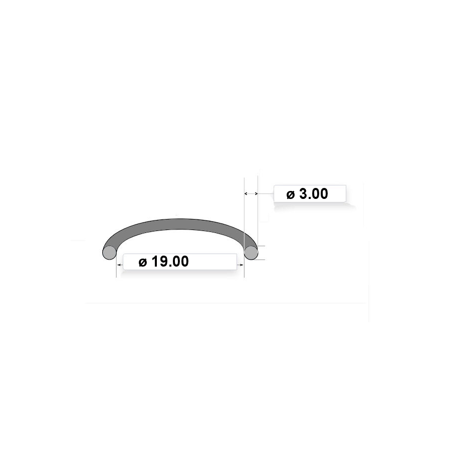 Moteur - Joint Torique - 19.00 x3.00 - Circuit d'eau