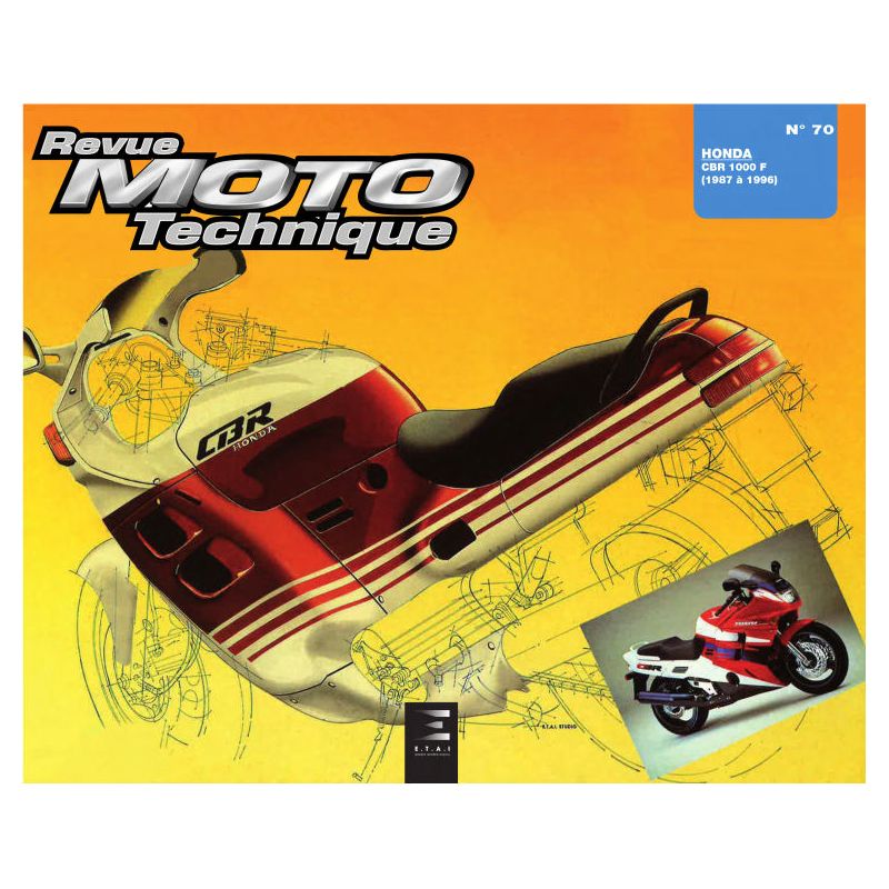 Service Moto Pieces|RTM - N° 070 - CBR1000 F - (SC21/SC24/SC25) - Revue Technique moto - Version PAPIER|Honda|39,00 €