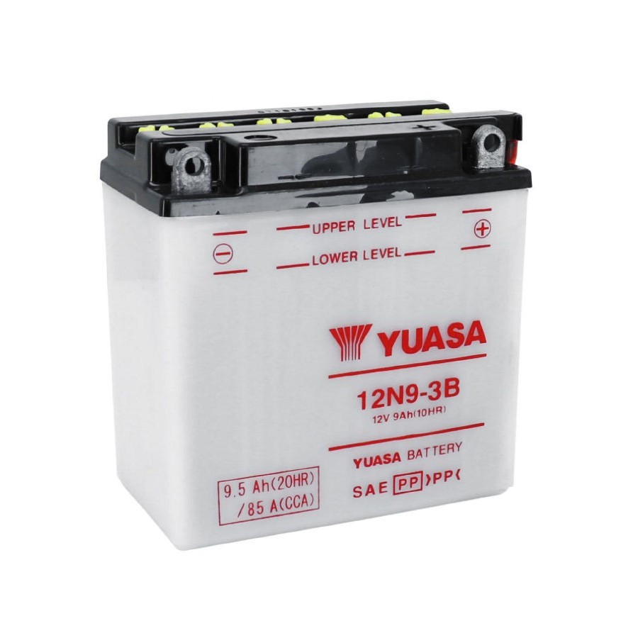 Batterie - 12V - Acide - 12N9-3B - Yuasa - 135x75x139