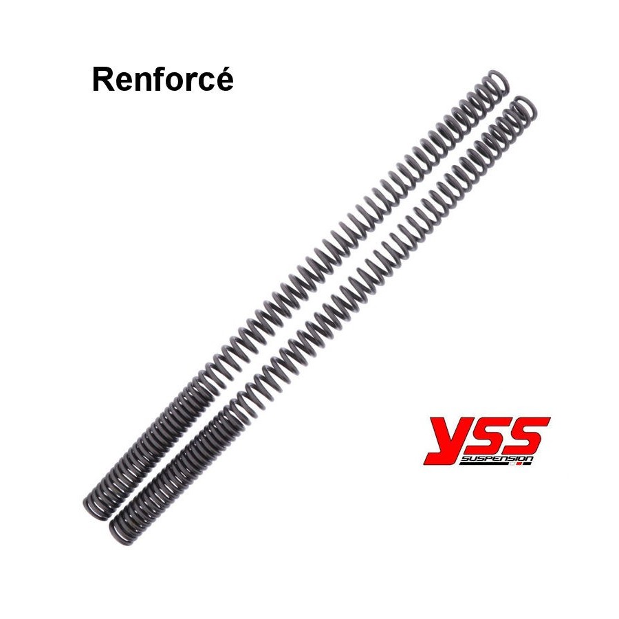 Fourche - Ressort (x2) - ø39 mm , + 100Kg - CB900F - CB1100F - GPZ1100 - ... - DR750/800 - FZ750 - ....