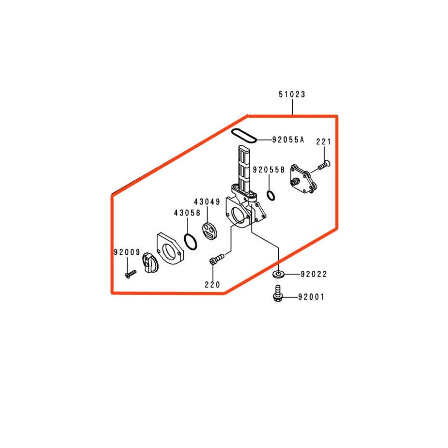 Service Moto Pieces|Reservoir - systeme de fermeture -  - CB200 - 250 - ... - 500 - ... - CB750|Reservoir - robinet|27,90 €