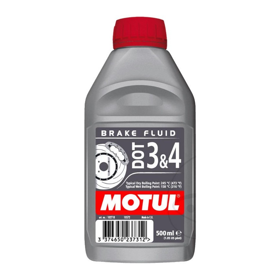 Liquide de Frein - Motul 3&4  - DOT 4 - (DOT4) - 0.5 Litre 