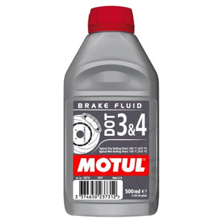 Liquide de Frein - Motul 3&4  - DOT 4 - (DOT4) - 0.5 Litre 