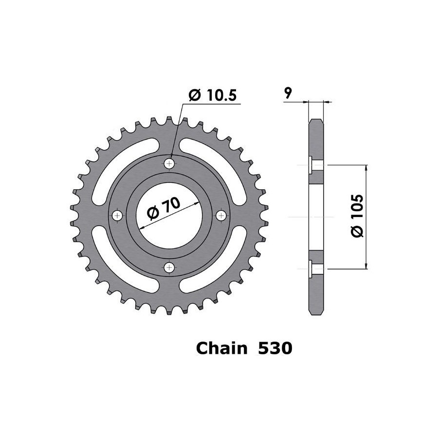 Service Moto Pieces|Cb750 Seven - Plaque de sortie boite|Kit chaine|23,00 €