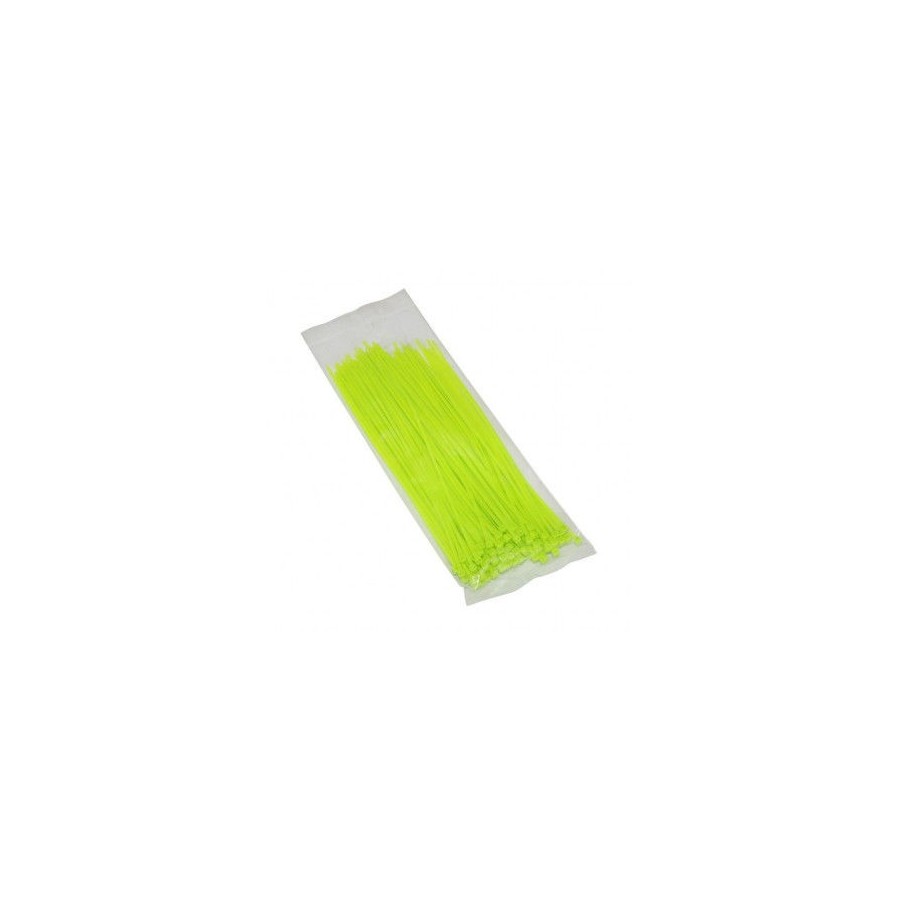 Serre Cable - Rilsan - Serflex - collier de serrage - Vert Fluo - 4.00x250mm (x100)