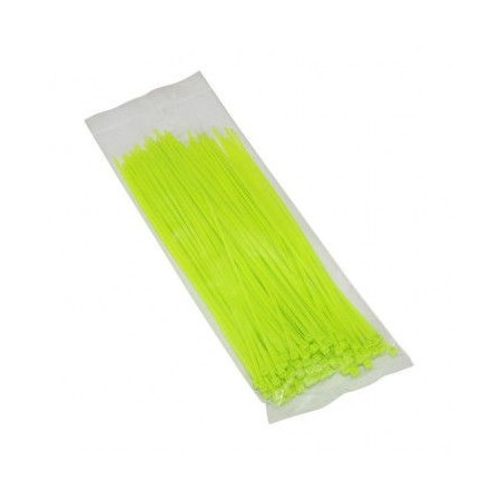 Service Moto Pieces|Serre Cable - Rilsan - Serflex - collier de serrage - Vert Fluo - 4.00x250mm (x100)|Collier - Serre Cable |7,10 €