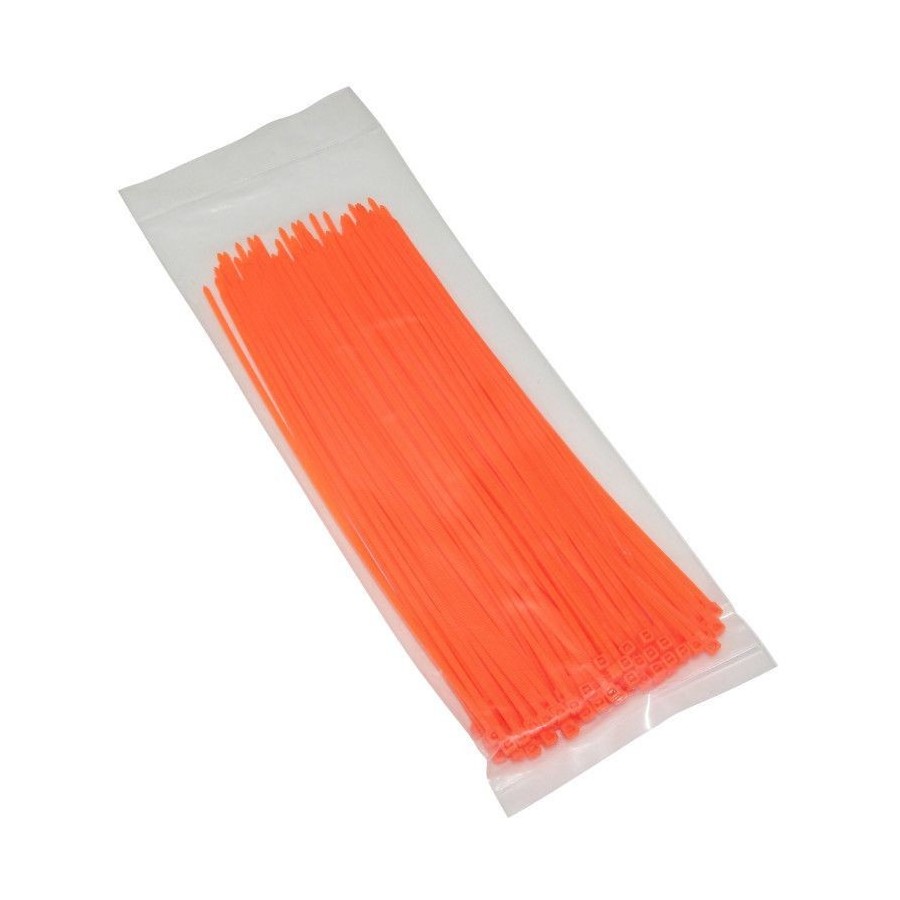 Serre Cable - Rilsan - Serflex - collier de serrage - Orange - 2.5x200mm (x100)