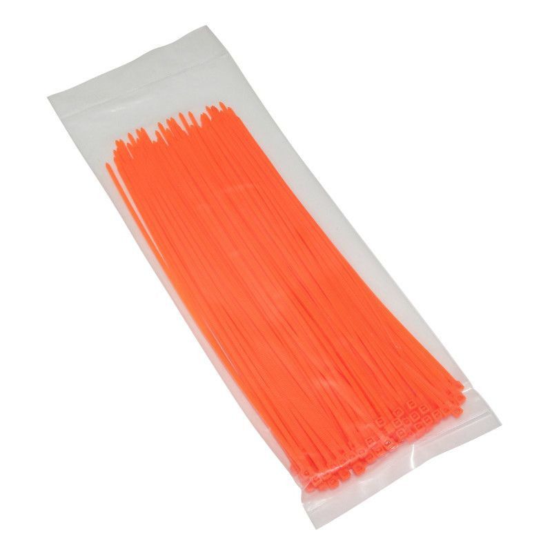 Service Moto Pieces|Serre Cable - Rilsan - Serflex - collier de serrage - Orange - 3.6x250mm (x100)|Collier - Serre Cable |7,10 €