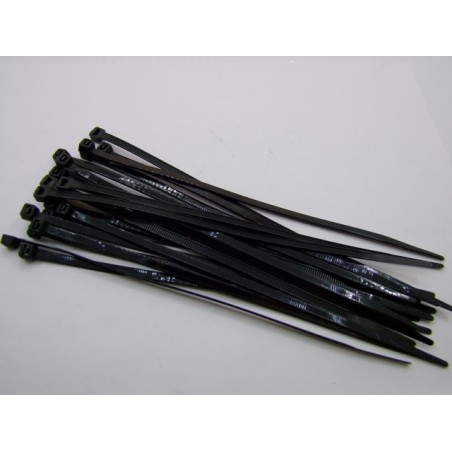 Service Moto Pieces|Serre Cable - Rilsan - Serflex - collier de serrage - Noir - 4.8x390mm (x100)|Collier - Serre Cable |13,90 €