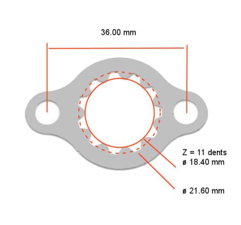 Service Moto Pieces|Transmission - Couronne Aluminium - JTR-1303 - 520/45 dents|Chaine 520|39,90 €