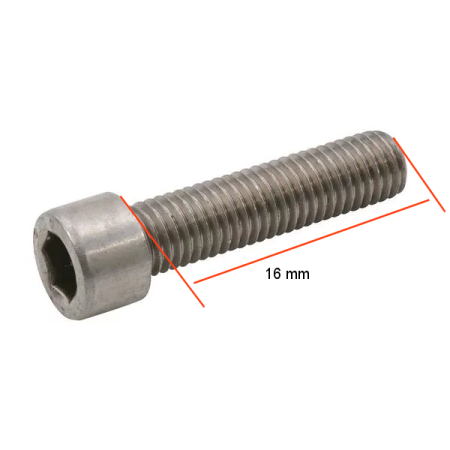 Service Moto Pieces|Vis BTR - INOX - M5 x16mm - (x10)|Vis BTR - DIN 912|2,50 €