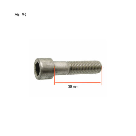 Vis BTR - INOX - M6 x30 mm - (x10) - DIN912