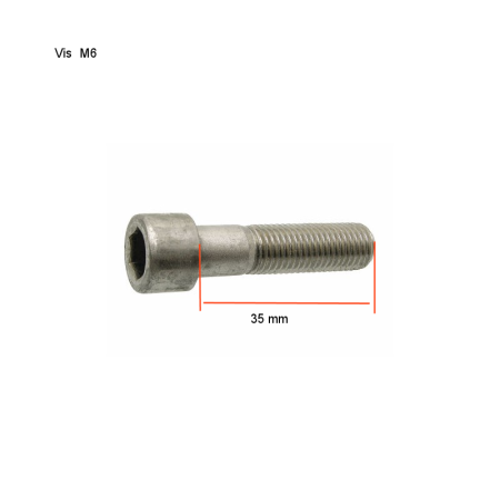 Vis BTR - INOX - M6 x35 mm - (x10) - DIN912