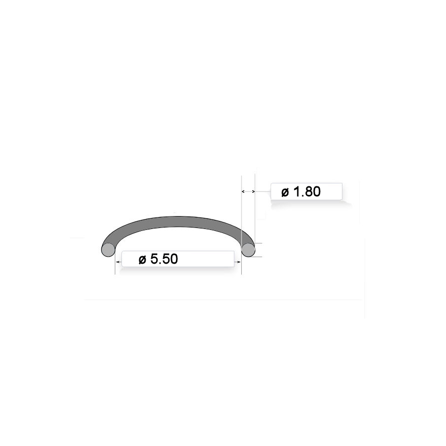 Carburateur - Joint de liaison - (x6) - 92055-1004 - ø 5.50 x1.80 mm