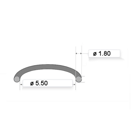 Carburateur - Joint de liaison - (x6) - 92055-1004 - ø 5.50 x1.80 mm