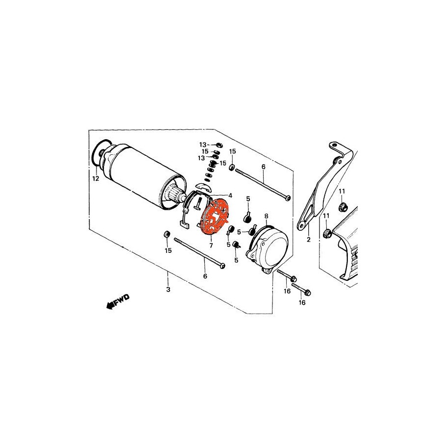 Service Moto Pieces|Demarreur - CB250K - CB350K - SL350 - CB250G - CB360G|Demarreur|261,00 €