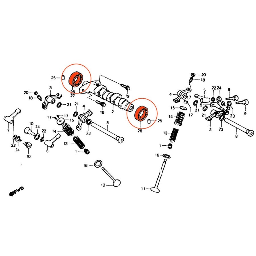 Service Moto Pieces|Couvercle culasse - cache culbuteur