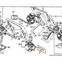 Carburateur - Té de liaison - (x1) - VF750 C/S/F - VF1000F - VF1100C