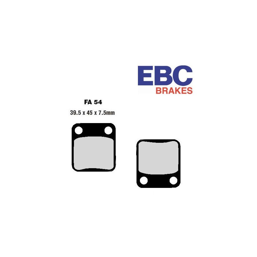 Frein - Jeu de Plaquettes - EBC - FA-054 - 