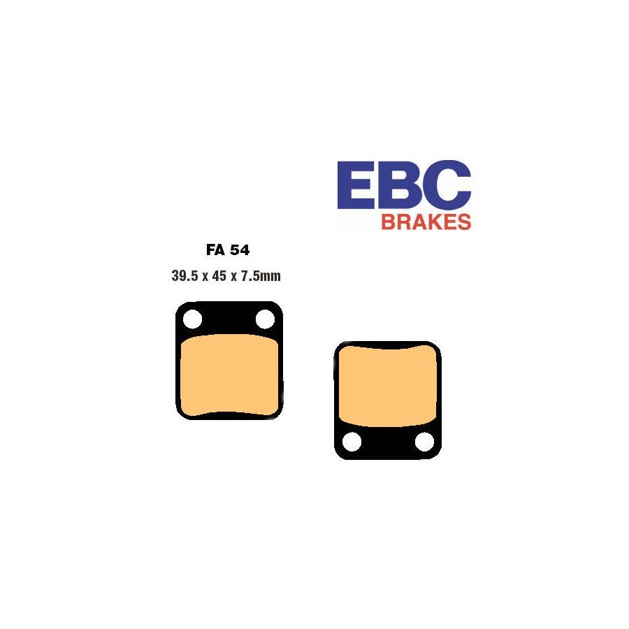 Service Moto Pieces|Frein - Jeu de Plaquettes - EBC - FA-054 - R|Plaquette|34,50 €