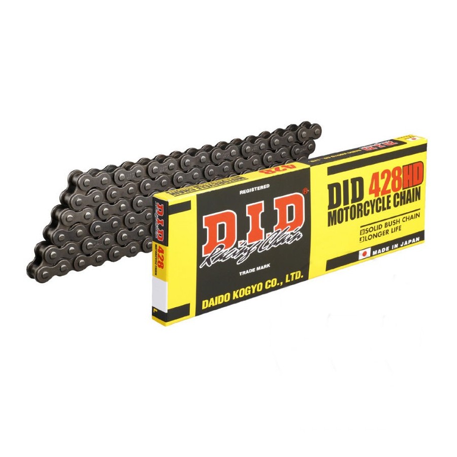 Transmission - Chaine - DID - D -428-118 maillons (Acier) - a clipser Transmission - Chaine - DID - D -428-118 maillons (Acier) - a clipser