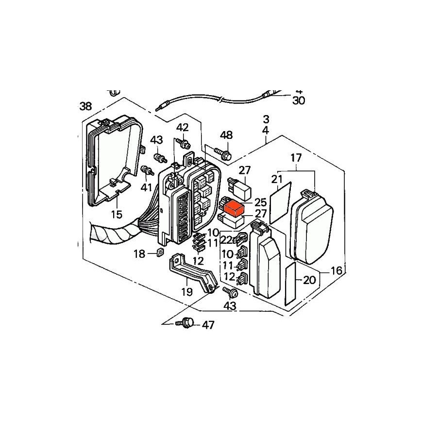 Service Moto Pieces|Transmission - Couronne - Boulon de fixation - M12 x54 mm (x1) - CB750 K0-K1 |Visserie|32,60 €