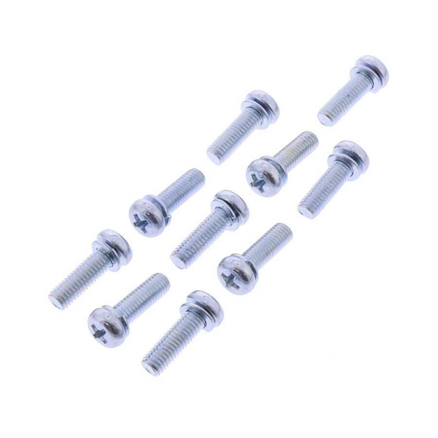 Service Moto Pieces|Vis - Acier - M5 x12 mm - cruciform - Bombée - (x10)|Vis - Tete Plate, bombée - DIN7985|3,10 €