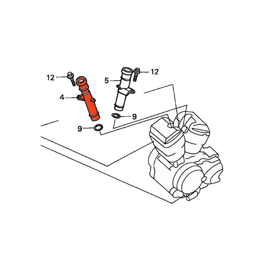 Service Moto Pieces|Circuit d'eau - Joint de coude - pompe  - 46.00 x2.00 mm - (x1) - GL1000-GL1100-GL1200|Radiateur - Pompe a eau|6,30 €