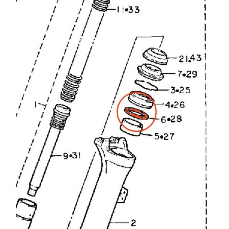 Fourche - Rondelle - 4V2-23146-L0