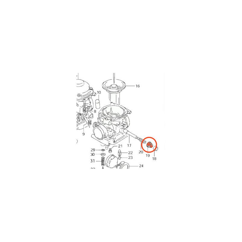 Carburateur - Plongeur - Mecanisme de starter - 13419-26E00