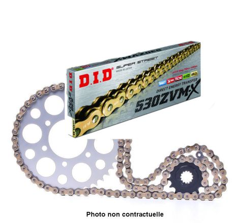 Service Moto Pieces|Transmission - Kit Chaine - DID VX3 - 520-102-15-41 - Noir/Or - CB250N|Kit chaine|135,60 €
